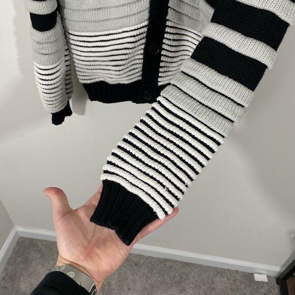 Public School New York PSNY Chunky Knit Ribbed Cardigan Women’s Sz Small Relaxed - Picture 4 of 8